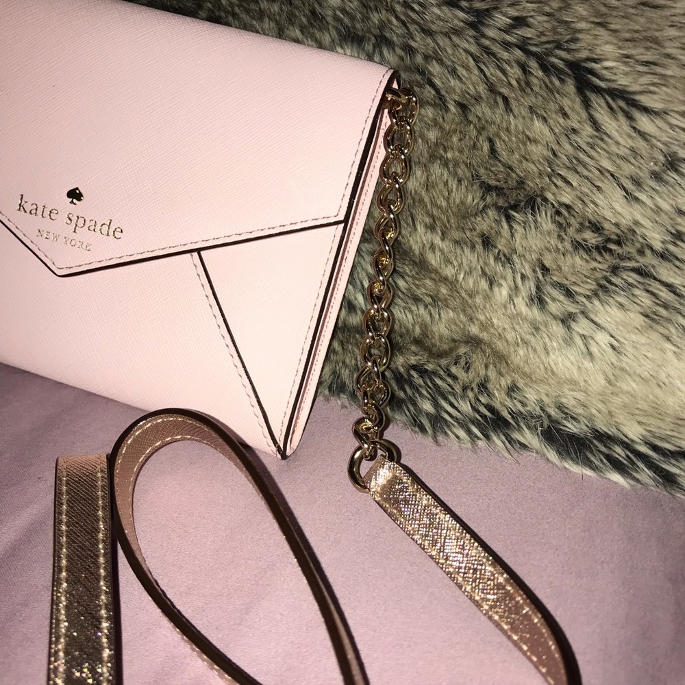 Kate Spade Crossbody: Pink + Rose Gold